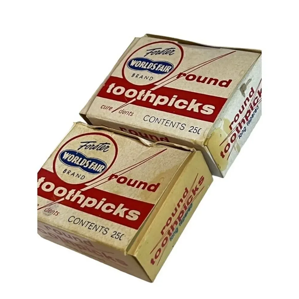 Forster World’s Fair Toothpicks red box Maine USA
